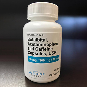 Butalbital 50 mg/300 mg/40 mg